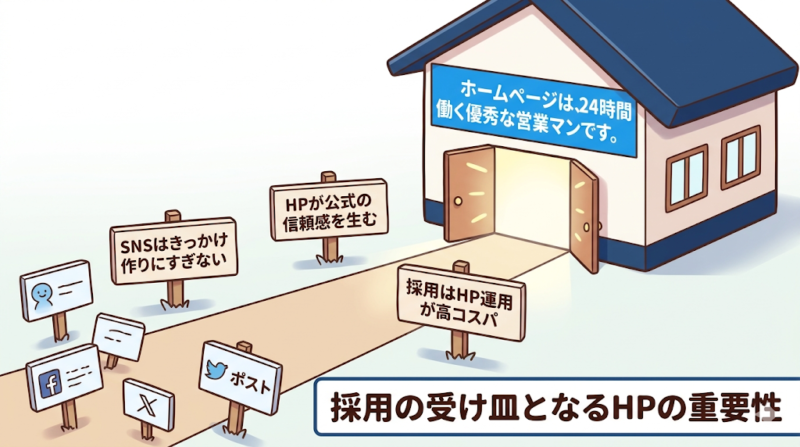 Instagramだけでは不十分？採用の受け皿となる「ホームページ」の重要性